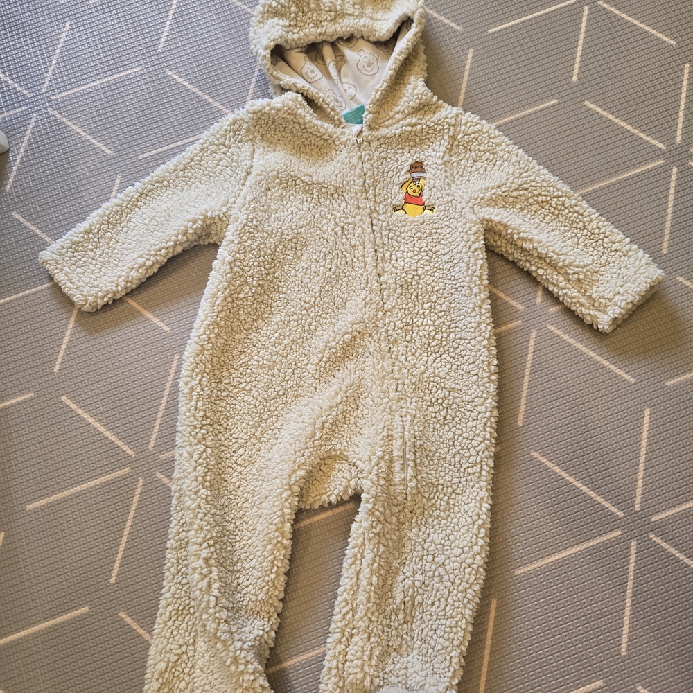Disney Cream Fleece Kids Footie